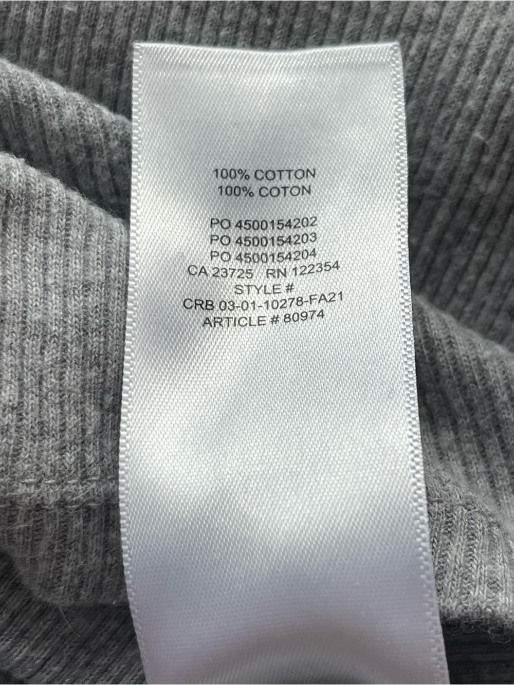 TNA Two-Tone Ribbed Cropped Baseball Raglan Tee in size M - Picture 6 of 6
